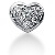 Hjerteformet vedhng i hvidguld med 6 st diamanter (0.16 ct.)