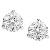 Øreringe i hvidguld med runde, brillantslebne diamanter 3.0 mm (0.2 ct.)