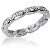 Eternity-ring i platin med runde, brillantslebne diamanter (ca 0.3ct)