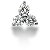 Fancy diamantvedhng i hvidguld med 3 st diamanter (0.3 ct.)