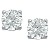 reringe i platin med runde, brillantslebne diamanter 4.0 mm (0.5 ct.)