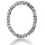 Cirkelformet diamantvedhng i hvidguld med 34 st diamanter (0.68 ct.)
