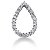 Fancy diamantvedhng i hvidguld med 24 st diamanter (0.72 ct.)