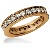 Eternity-ring i rdguld med runde, brillantslebne diamanter (ca 1.25ct)