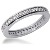 Eternity-ring i platin med runde, brillantslebne diamanter (ca 0.42ct)