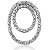 Cirkelformet diamantvedhng i hvidguld med 59 st diamanter (3.65 ct.)