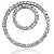 Cirkelformet diamantvedhng i hvidguld med 61 st diamanter (3.05 ct.)
