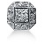 Fancy diamantvedhng i hvidguld med 12 st diamanter (0.51 ct.)